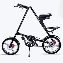 Road Bicycle Christmas Gift Folding Bike 16 Inch Wheel BXW Complete Road Bike Retro Frame New Creative Show Performance Bicycle