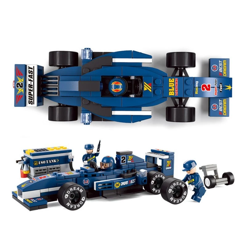 0351-SLUBAN-Formula-Car-City-Technic-F1-Racing-Car-Model-Building-Blocks-Enlighten-DIY-Figure-Toys (4)
