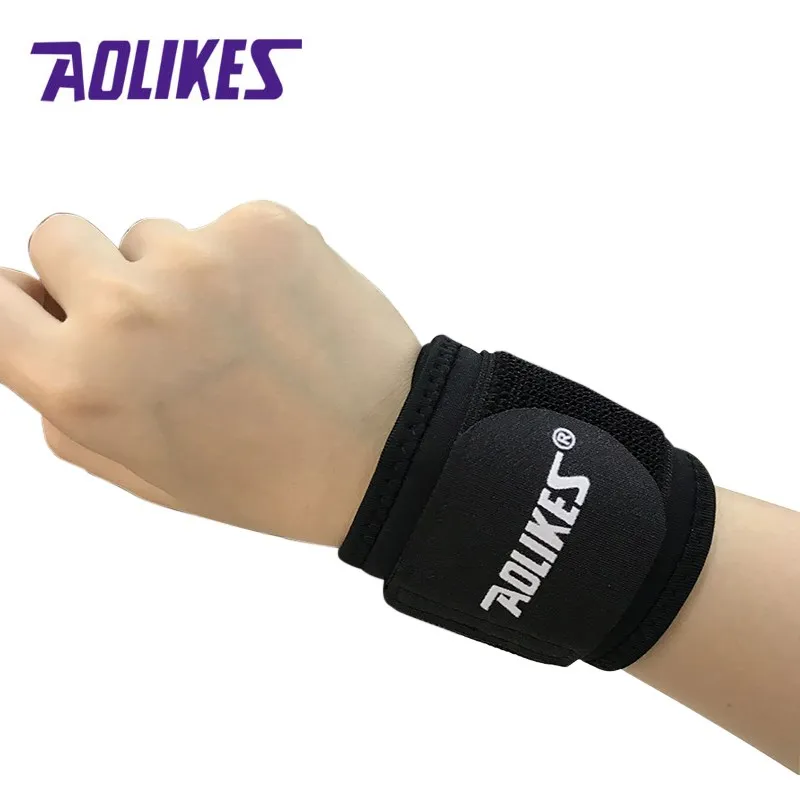 AOLIKES 1PCS 39.5cm*7cm Sports Wristband Gym Wrist Support Wrap Strap