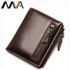 MVA Men Wallets Genuine Leather Wallets for Credit Card Holder Zip Small Wallet Man Leather Wallet Short Slim Coin Purse Men 604 ► Photo 2/6