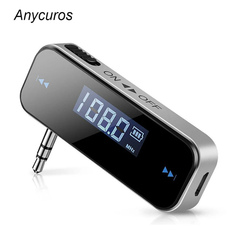 Mini FM Transmitter Car Wireless Adapter 3.5mm In car Music Audio Mp3
