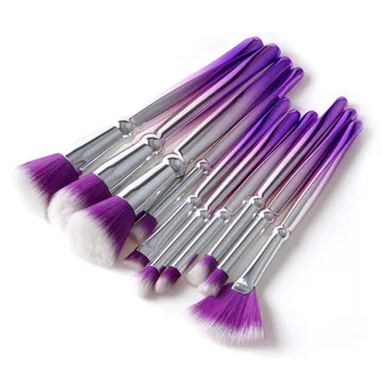 

Pro 10pcs Face Makeup Brushes Set Cosmetic Facail Foundation Power Eyeshadow Blush Lip Blending Make Up Brushes Kit Maquiagem