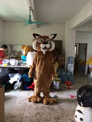 Карнавальный костюм талисмана тигра на Хэллоуин карнавальный с длинным мехом