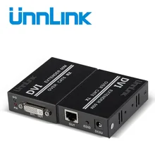 Unnlink DVI Extender Adapter 60m DVI Extension Network RJ45 LAN Cat5e/Cat6 Cable FHD 1080P@60Hz for computer Smart TV projector