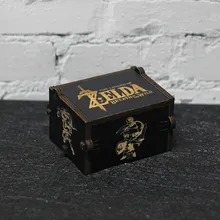 Новая антикварная резная деревянная ручка черная легенда о Зельде Звездные Войны Игра престолов деревянная музыкальная шкатулка музыкальная копилка подарок на день рождения