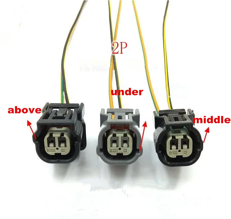 

10pcs/lot 2 Pin/Way Water Temperature ABS Sensor Turn Light Plug Connector With Pigtail For Honda Accord Fits Odyssey Civic