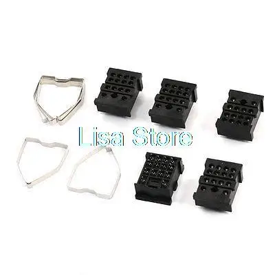 

5pcs 18FF-4Z-A2 Soldering 14 Pins Power Relay Socket Base for MY4J/HH54P