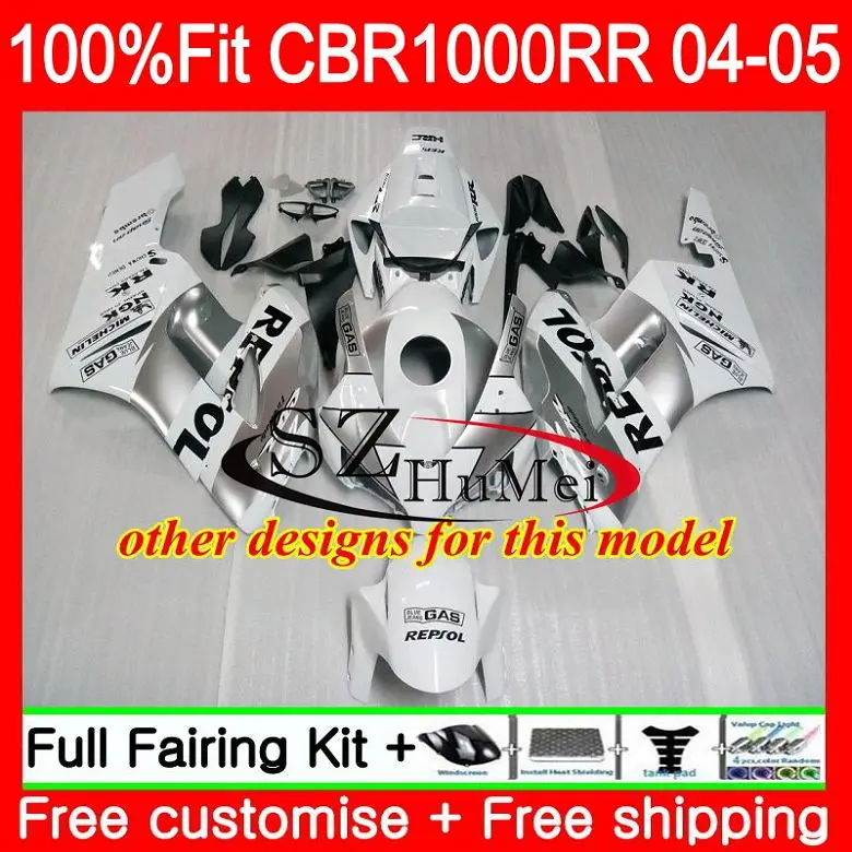 Впрыска тела для HONDA CBR 1000RR CBR1000 RR 04-05 58SH21 CBR1000RR 04 05 Топ Красный Черный CBR 1000 RR 2004 2005 OEM обтекатели комплект