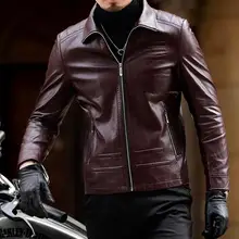 HOT Горячая зима Мужская Новая мода культивировать свою мораль искусственная кожа пальто с отворотами