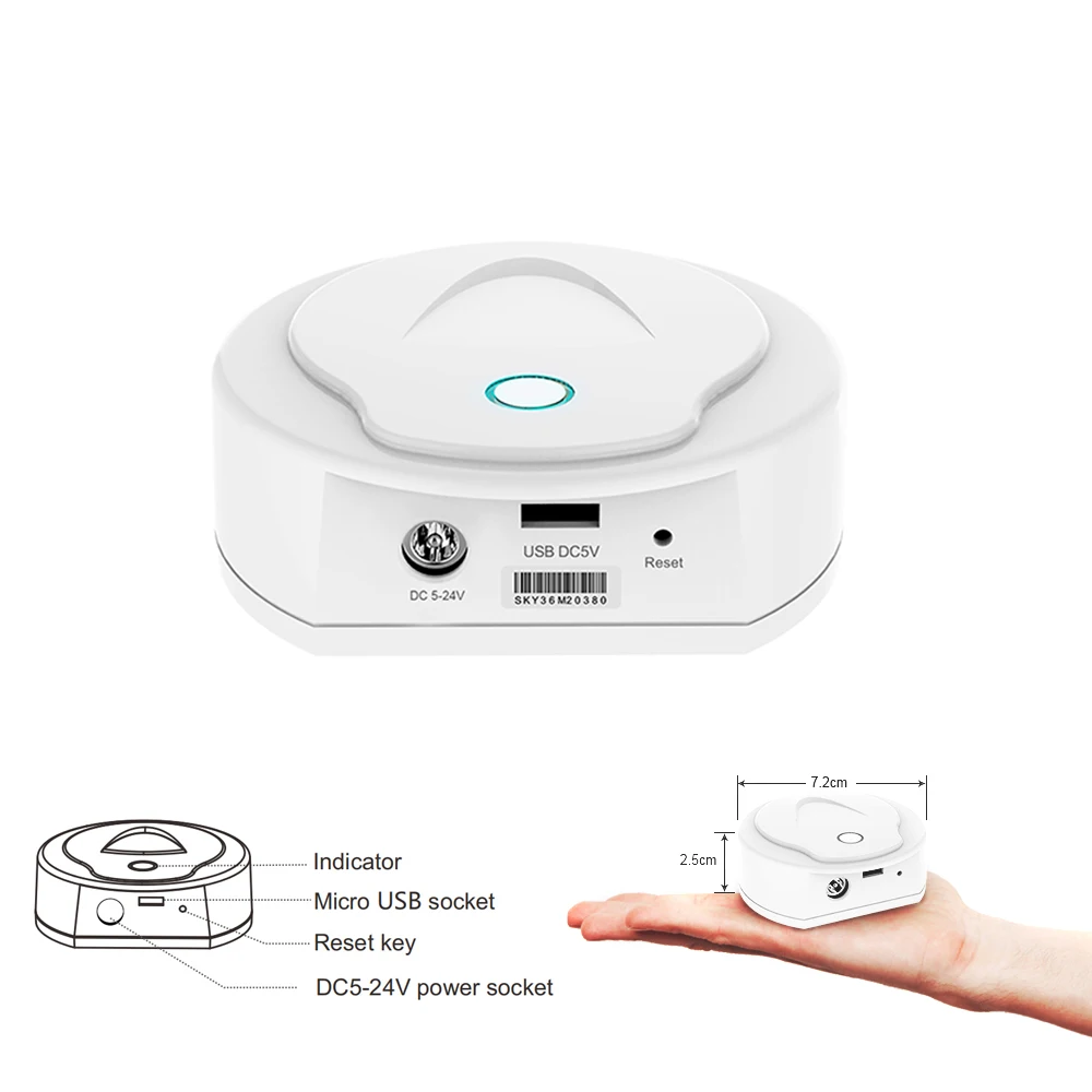 Wi-Fi светодиодный контроллер НЛО, постоянный ток, 5 В, 12 В, 24 В постоянного тока, мастер приемник Wi-Fi реле конвертер RGB полосный диммер умный дом работы с V1 V2 KS