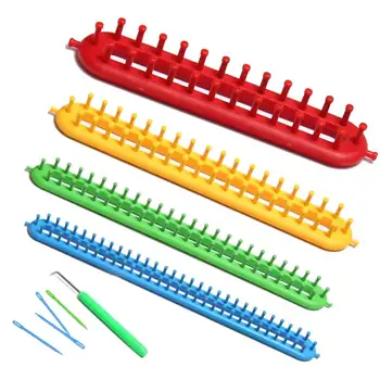 

4 Pcs Rectangle Wool Knitting Loom Scarf Sweater Shawl DIY Knit Tool 8 DC112