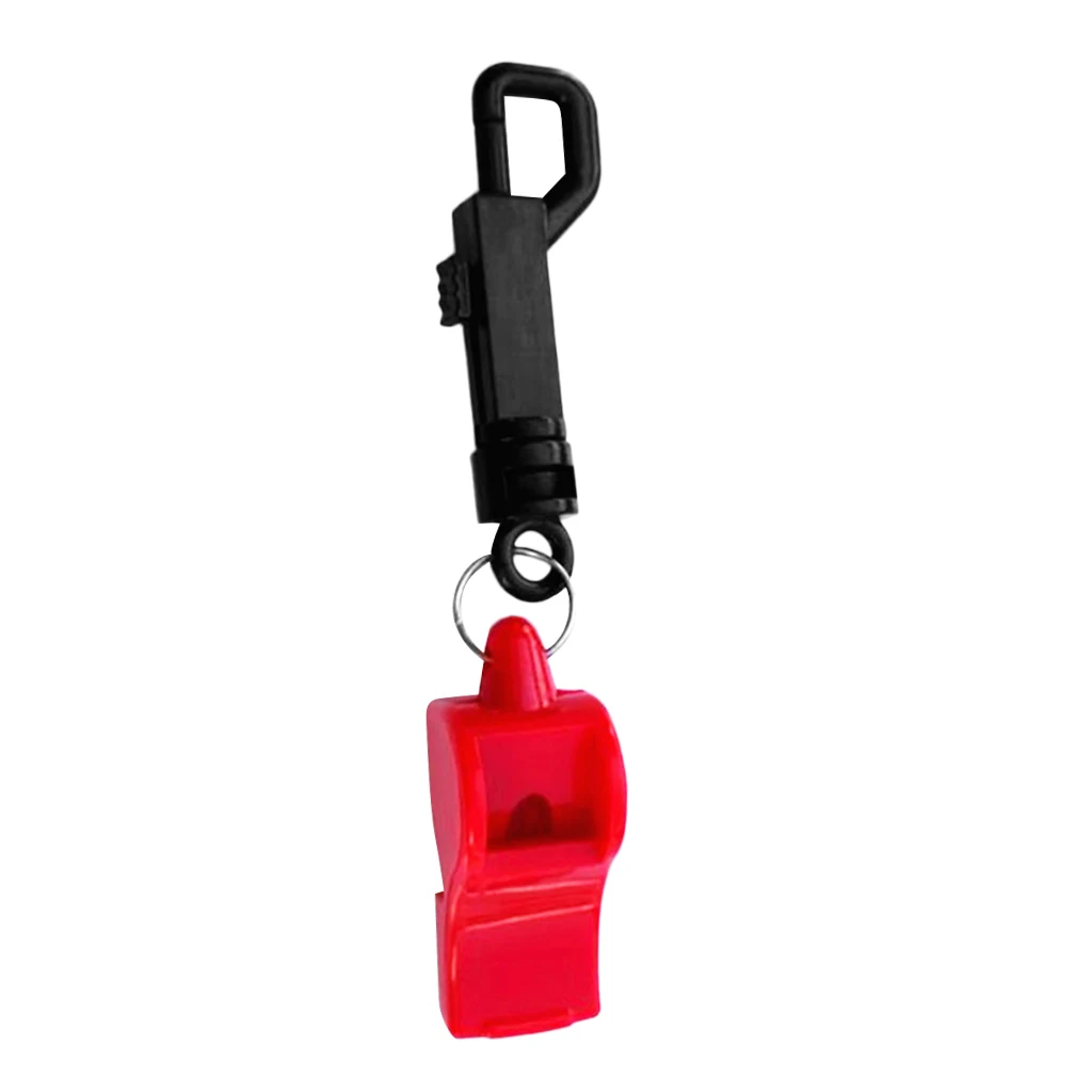 Safety Whistle with Snap Clip for Boating Emergency Survival Rescue Signaling Kayaking Boating Hiking Scuba Diving  