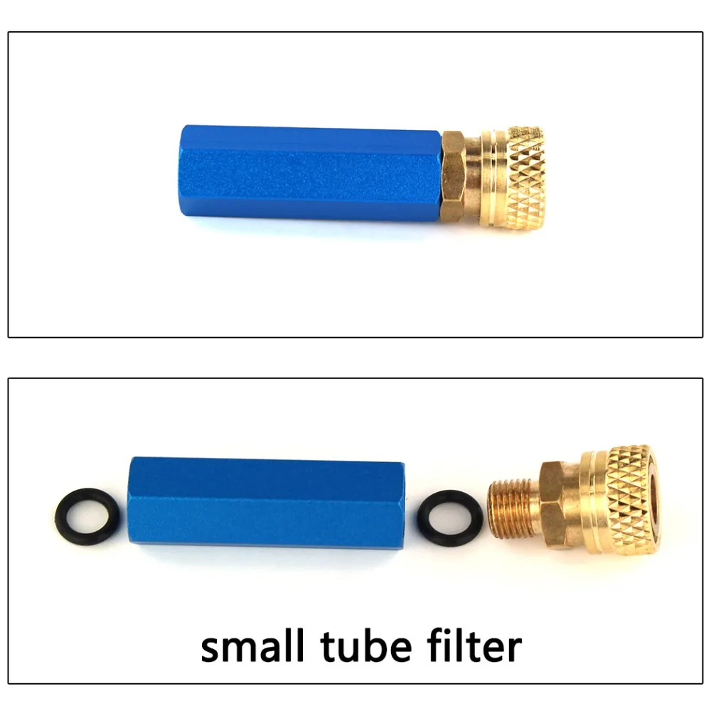 Фильтр насоса высокого давления M10x1 40 МПа сепаратор воды и масла синяя маленькая трубка PCP Пейнтбольная воздушная фильтрация 50 см шланг M10x1
