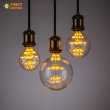 Led lampe G80/G95/G125 Starry Sky glühbirne E27 220V Dimmbare dekorative bombillas led für Geschenk home/schlafzimmer decor lampara led(China)