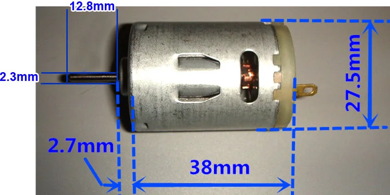 RS385 DC мотор специальный мотор для фена для волос микродвигатель 12 V-36 v маленький двигатель