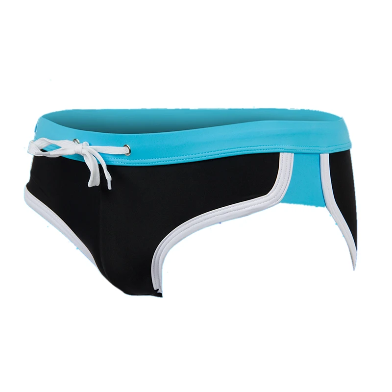 Мужские сексуальные трусы Briefs swim ming Sea пляжный водный спортивный плавки шорты со шнурком тонкий купальник брюки 4 цвета - Цвет: 3