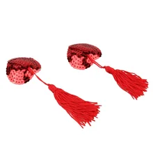 Новые пикантные интимные товары, игрушки Для женщин белье блесток кисточкой груди наклейки на соски под лифчик пуховые наклейки Наклейки Лепестки H1