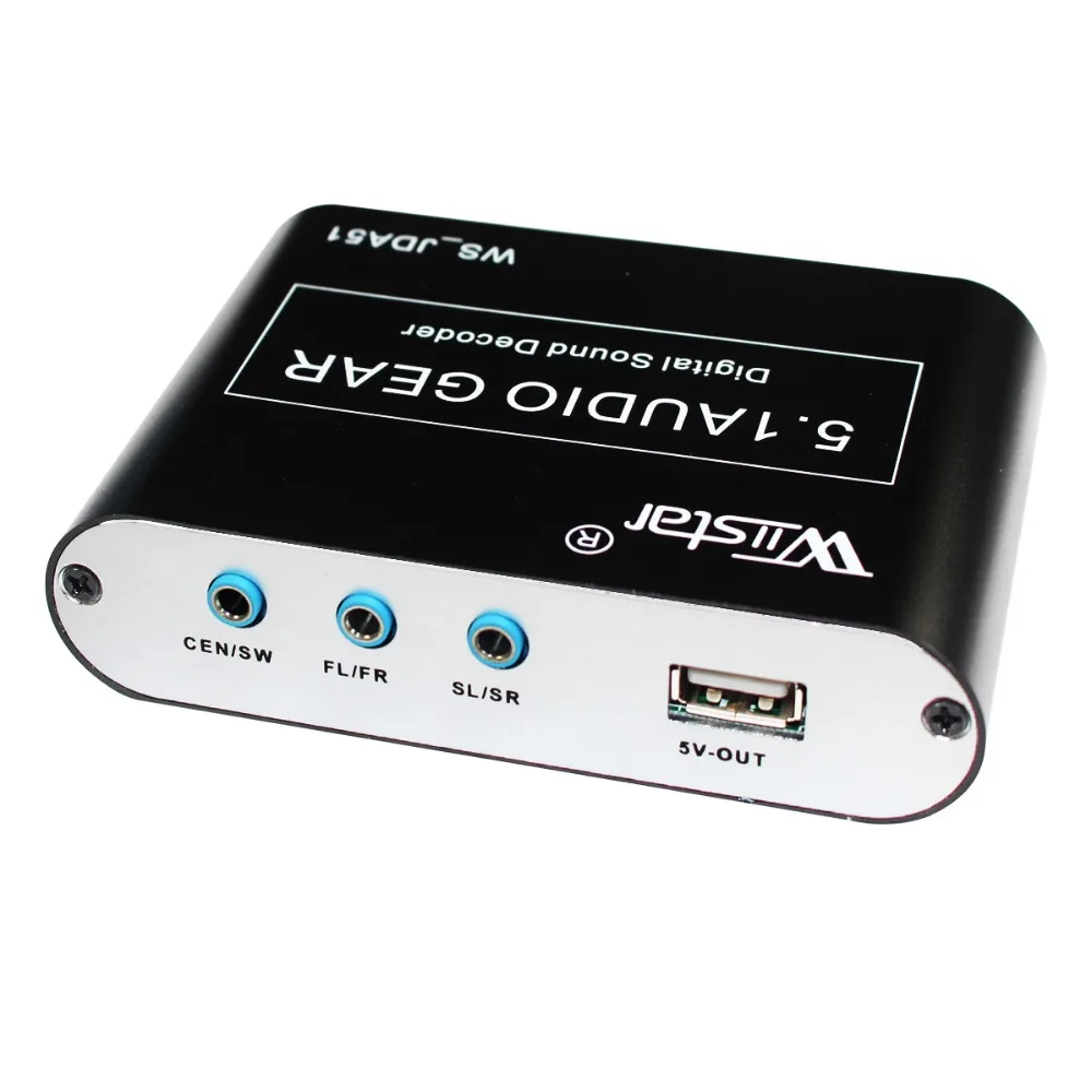 Wiistar 5,1 аудио декодер SPDIF коаксиальный к RCA DTS AC3 цифровой к 5,1 усилитель аналоговый преобразователь с USB для DVD плеера