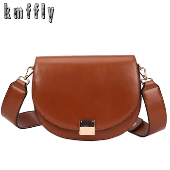 

Brand High Quality PU Leather Women Hasp Saddle Bags Designer Luxurious Women Bag 2019 Famale Vintage Shoulder Messenger Bags