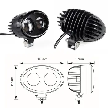 

LED Forklift Safety Light Spot Light Warehouse Pedestrian Safe Warning Light 9V - 80V LED 10W Blue