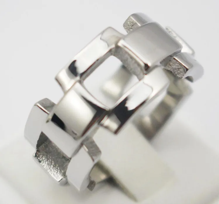 Ювелирные изделия кольцо из нержавеющей стали Металл Женщины Серебряное кольцо персонализированные витой кольцо для дам Специальные Классные коктейльное кольцо