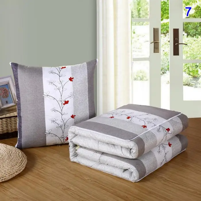 2 in 1 Napping Blanket Soft Comfortable Folding Blanket with Back Cushion for Office Worker Store