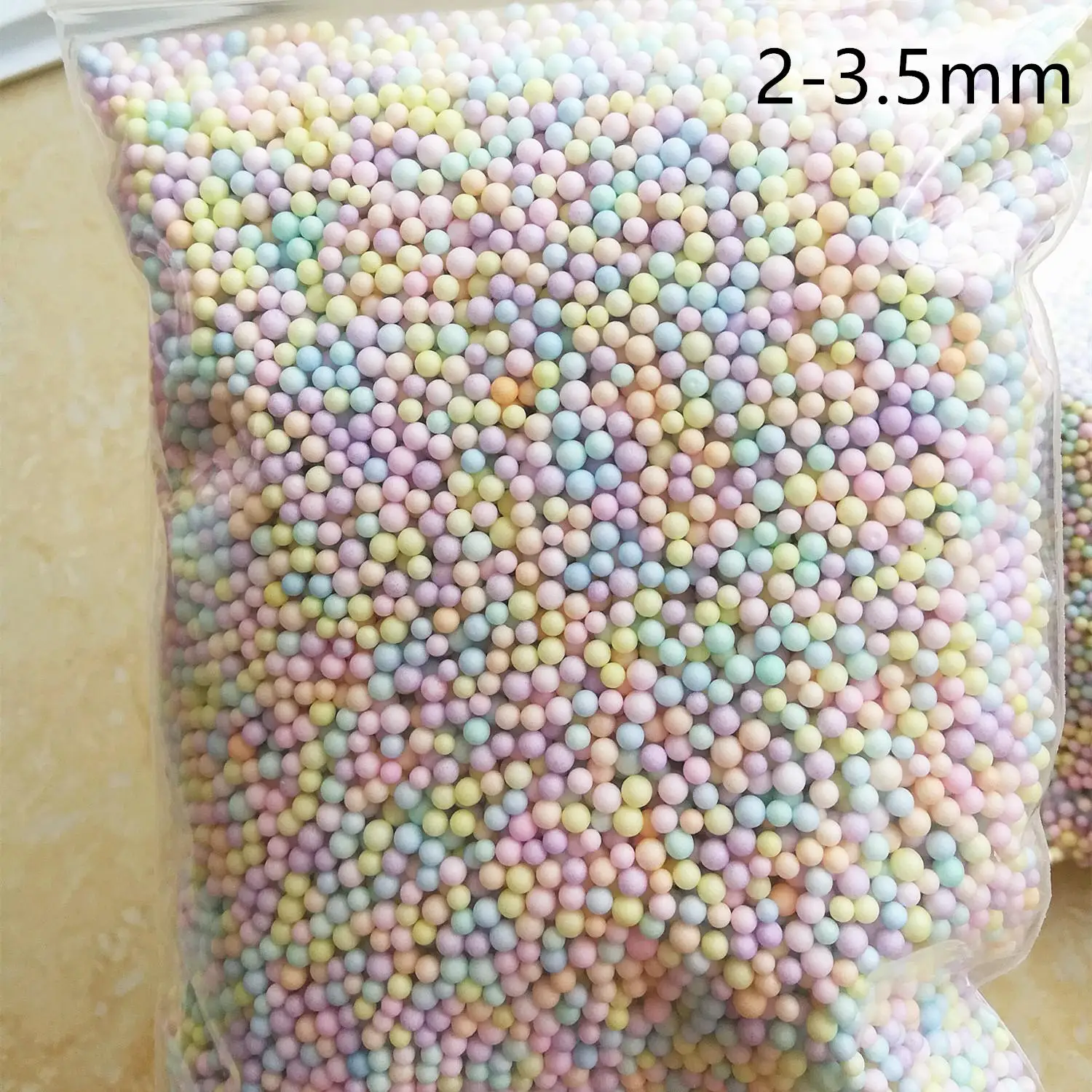 Sangramento da Lama da Neve do Natal Bola do Lodo Minúsculos da Espuma para o Enchimento da Espuma para Fontes Nenhum Partículas Acessórios Pequenos Grânulos 250g 2-3.5mm 3 Argila de modelagem