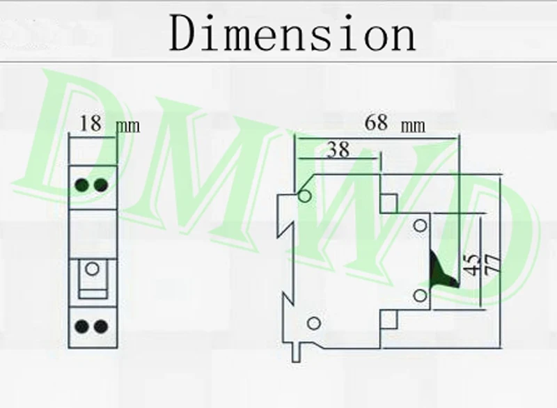 DMWD DPN mini DZ30 32 1P + N 10A 16A 20A 32A 220V 230V 50HZ 60HZ автоматический выключатель остаточного тока