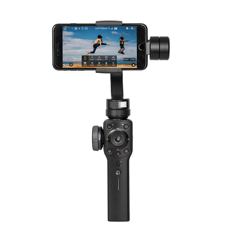 ZHIYUN Gimbal смартфон гладкой 4 3-осевой стабилизатор для переносного телефона для iPhone X Xs samsung s8, действий Камера vs dji osmo карман - Цвет: Smooth 4-Black