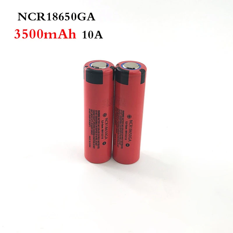 Оригинальные 18650 аккумуляторные батареи NCR18650GA 10A 3 7 V 3500mah литий ионный плоский