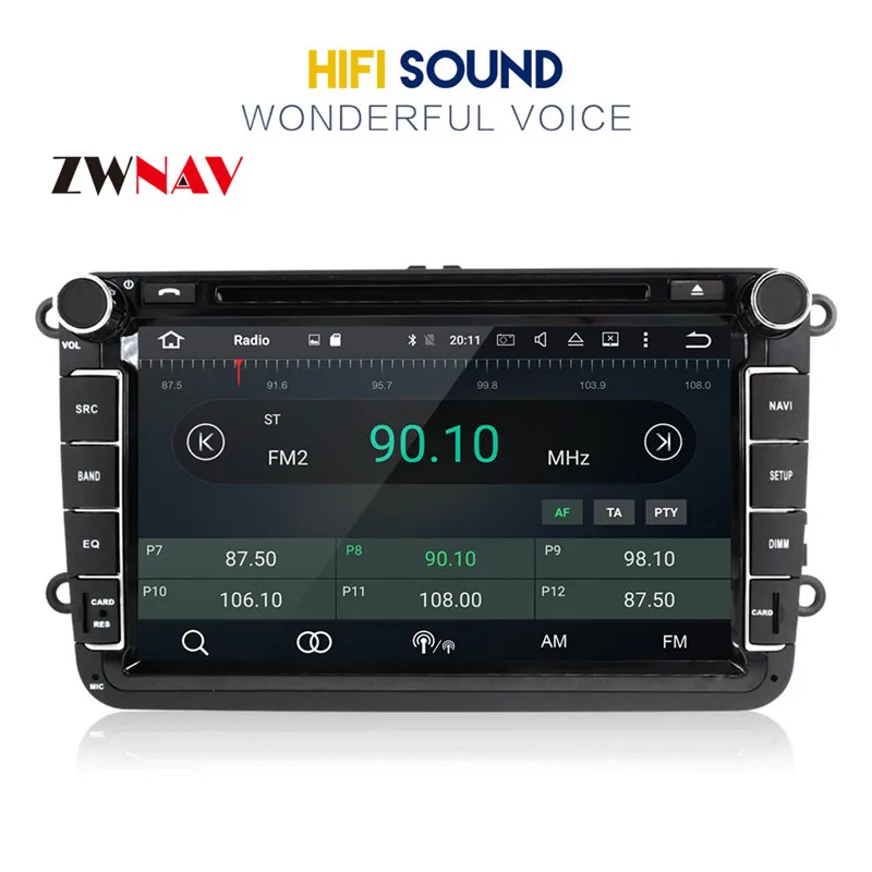 Flash Deal ZWNAV Android 8.0 Car GPS Navigation auto stereo Radio Screen For VW SEAT SKODA UNIVERSA Volkswagen Polo gps android Display 6