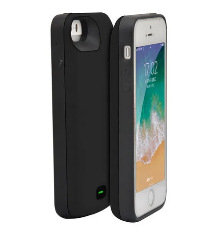 Leioua 4000 мАч батарея чехол для iPhone 5 5S SE 5C Внешний перезаряжаемый Черный Внешний аккумулятор запасная крышка Внешний аккумулятор Suppprt аудио - Цвет: iPhone 5 5S SE 5C