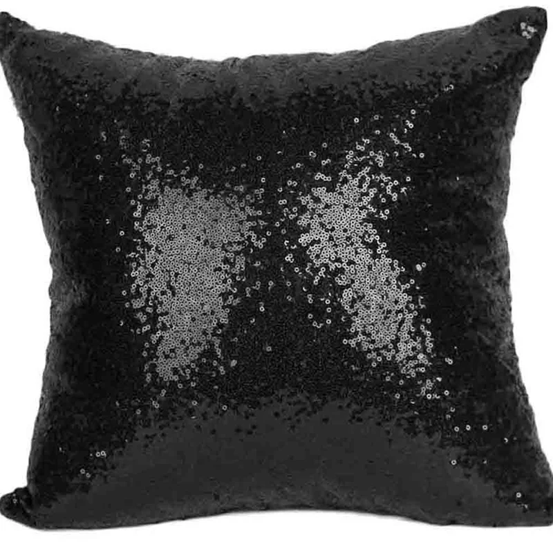 Mermaid Sequin Cushion Cover Glitter Pillow Case Solid Pillow Covers for Home Sofa Car Decoration Pillowcase