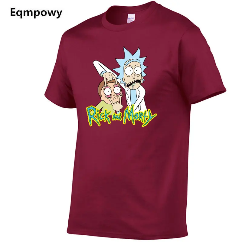 

2019 fashion Hip Hop Men's rick and morty t shirt cotton male rick and morti t-shirt pickle rick rick y morty t-shirt clothing