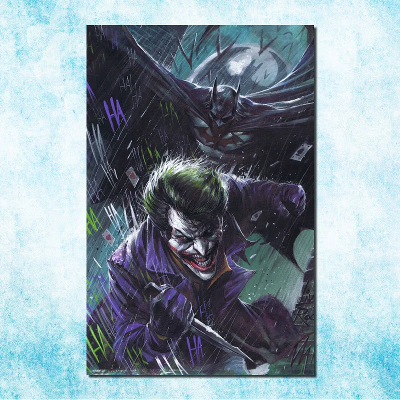 Joker Batman The Animated Series Superhero Silk Canvas Poster 12x18 24x36 inch