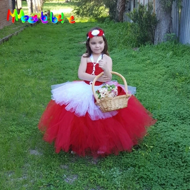

Little Red Riding Hood Girl Dresses Ball Gown Christmas Costume Children Cosplay Tutu Dress Birthday Party Outfits DT-1640
