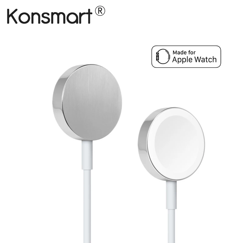 

Konsmart Original 1M Fast Wireless Magnetic Charging Power Cord for Apple Watch 1 2 3 Charger Cable for i-Watch 38 42mm