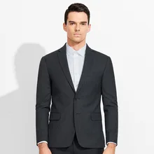 Бренд Высокое качество тонкий молодой человек весна-осень 50% Шерсть Повседневная Теплая мужская свадьбу Жених мужские костюмы пиджаки мода 2XL