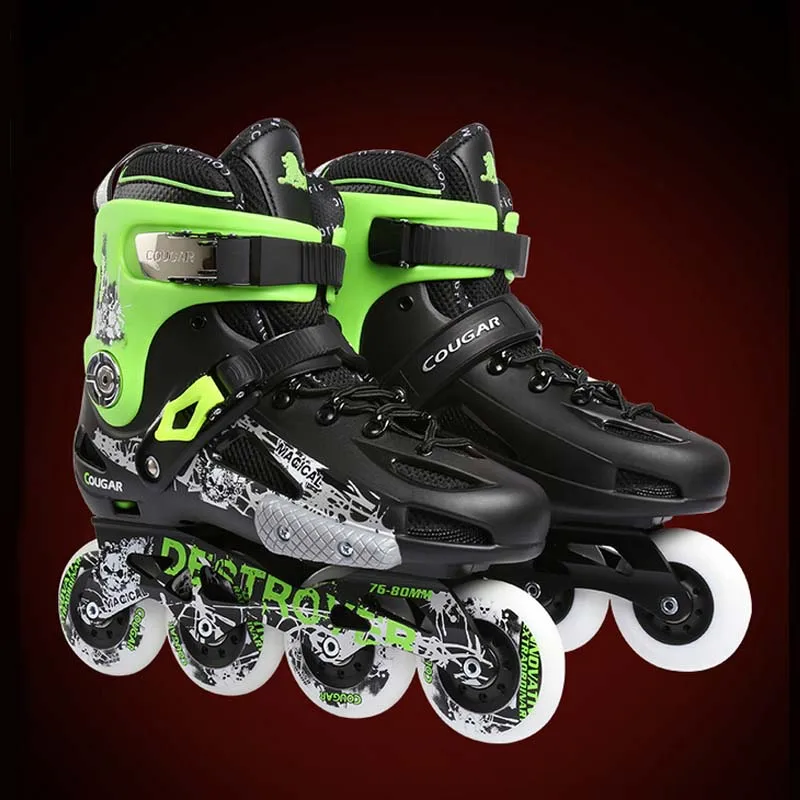 Japy Skate Cougar MZS507 Инлайн ролики для слалома роликовые коньки обувь скольжение слалом обувь для катания на коньках Patines Adulto