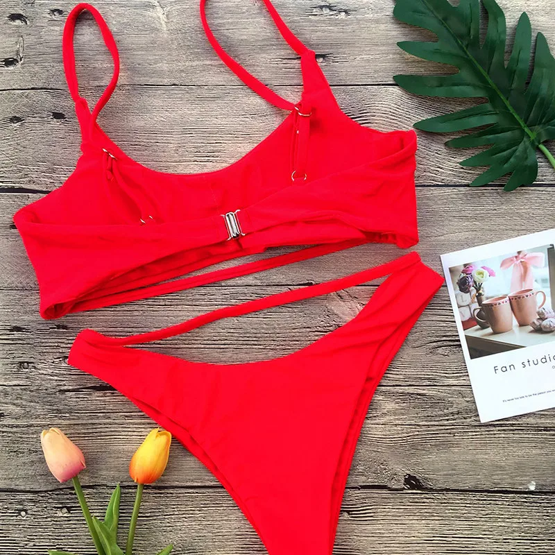 Women Sexy Bikini Set Solid Color Womens Bra Brief Suit Female Push Up Underwear Bra Sets Summer Beachwear AQ831206