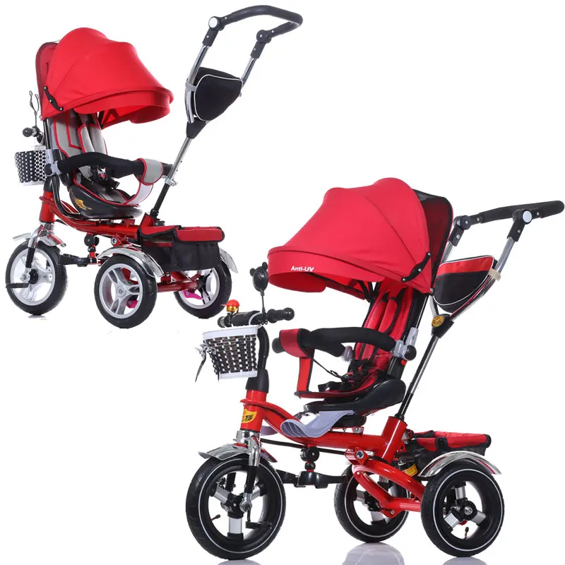 3 In 1 Foldable Children Tricycle Bike Baby Carriage Trolley Baby