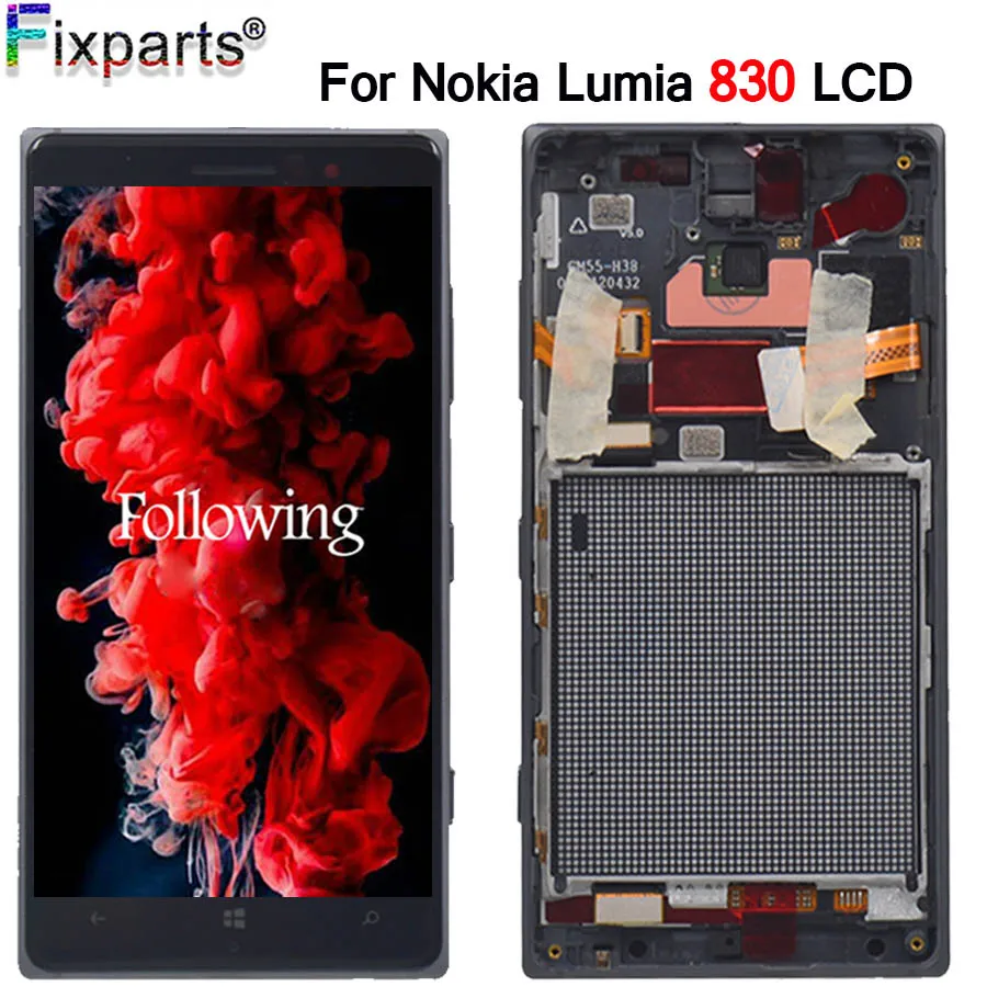 5 0 &quotдля Nokia Lumia 830 ЖК-дисплей с кодирующий преобразователь сенсорного экрана в