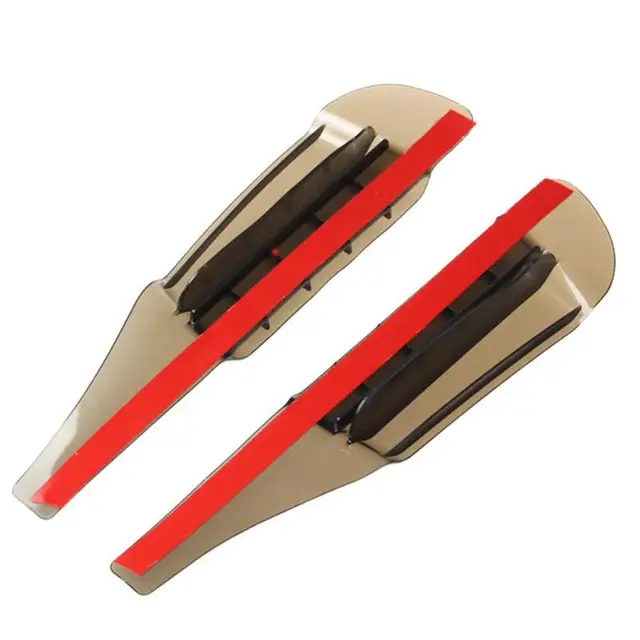 1 Pair Universal Flexible Car Side Rearview Mirror Rain Shade Board Blade Eyebrow Sun Visor Shield Cover with Air Inlet/Outlet