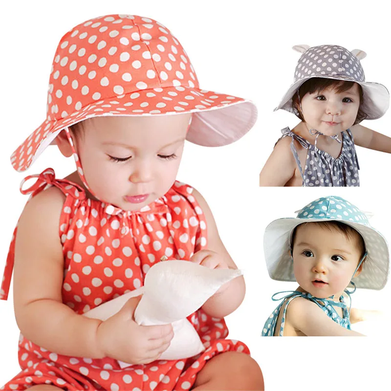 Cute Baby Sun Hats Caps Infant Beach Sunsahde Hat Newborns Kids Outdoor