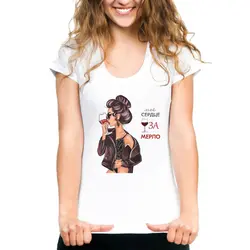 FIXSYS Новые летние топы женские футболки графическая футболка с коротким рукавом модная футболка с круглым вырезом Женская футболка