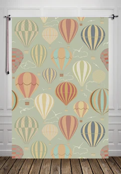 

5x7ft Fire Balloon Backgrounds photography backdrop photo prop D-7305