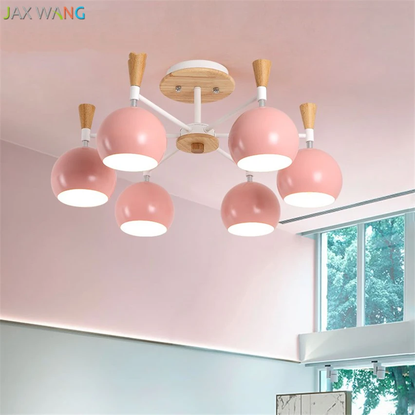

Nordic modern LED ceiling lights Macarons ceiling lamp for living room Bedroom Restaurant home lighting kitchen fixtures decor