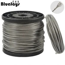 10M fishing Stainless steel wire line 7x7 strands Trace Coating Wire Leader Coating Jigging Wire Lead Fish Jigging Line 0.8-2mm 6 200um aaron ink scrape wire bar coating ink wire bar for wet film coating thickness test