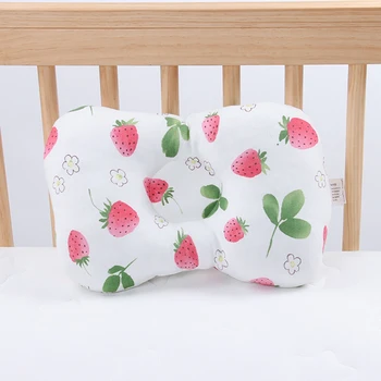 

32*21*8cm Baby Pillow Cotton Print Children Anti-deviation Pillow Newborn Head Protection Pillow