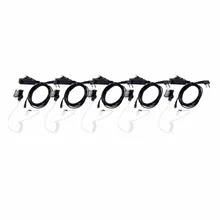 5PCS Two Way Radio Accessories 2 Pin Walkie Talkie Headset MIC For Kenwood Retevis H777 For Baofeng UV5R BF 888S For TYT C9005A